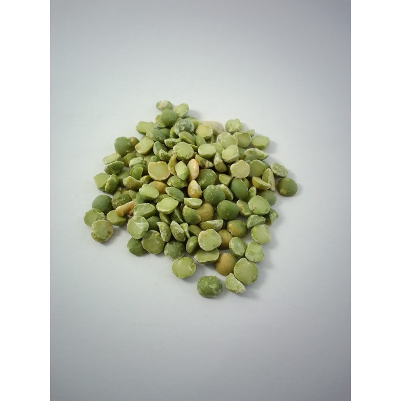 Guisante verde pelado partido