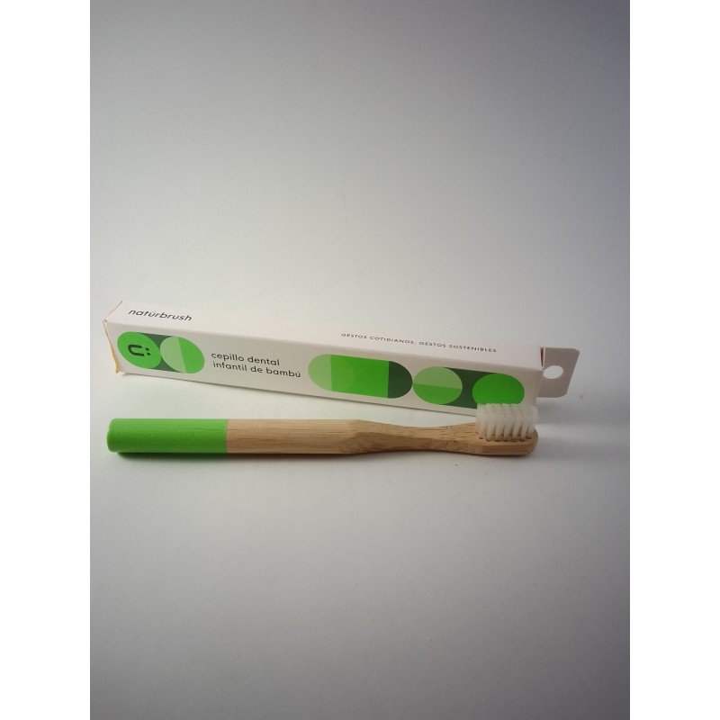 Cepillo dientes bambú infantil