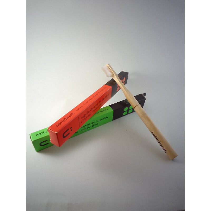 Cepillo dientes bambú adulto
