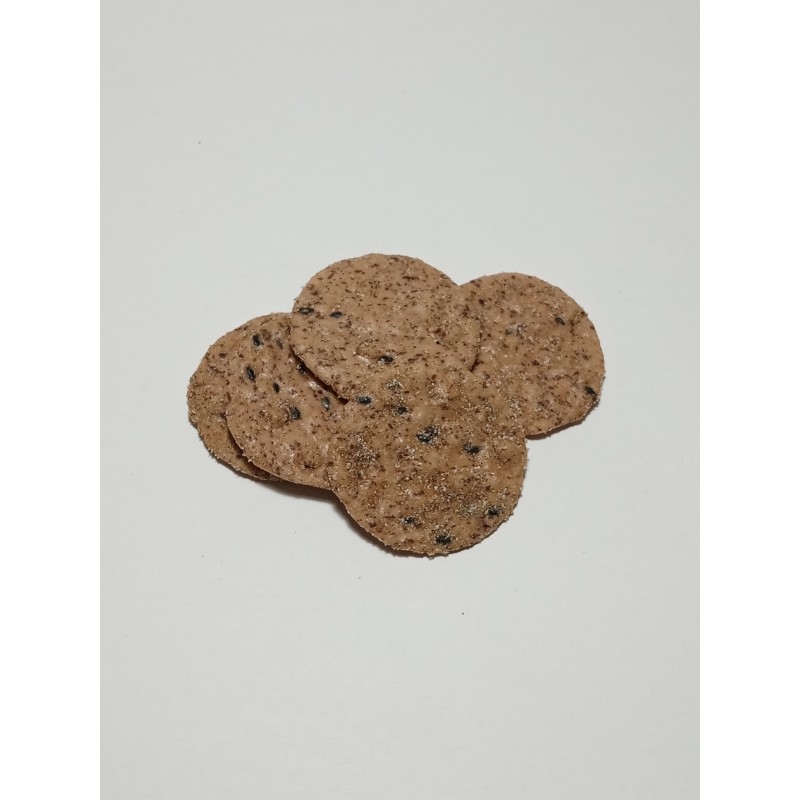 Galletas saladas arroz, sésamo y pimienta