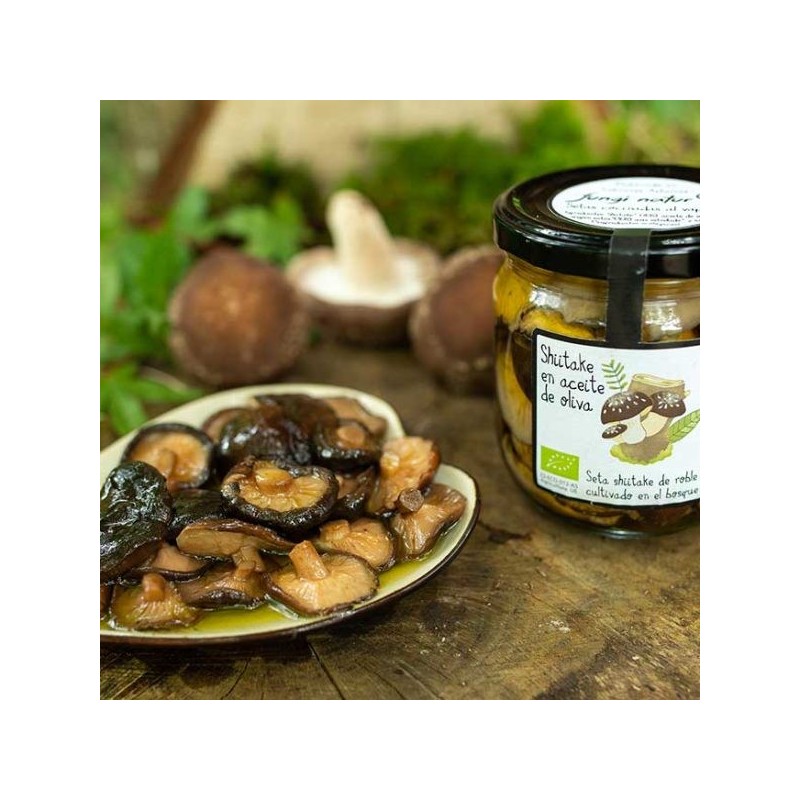 Shiitake en aceite de oliva virgen ECO